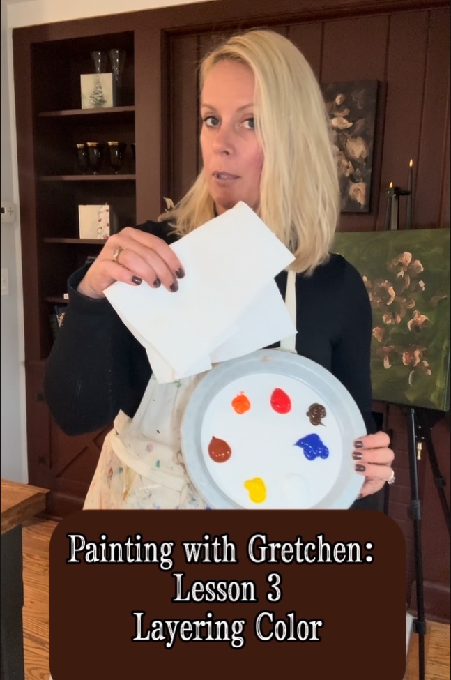 Painting Class with Gretchen: Expressionistic Florals - Image 3