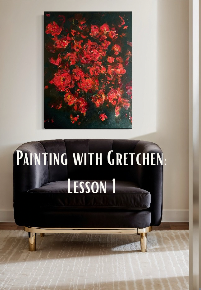Painting Class with Gretchen: Expressionistic Florals - Image 4